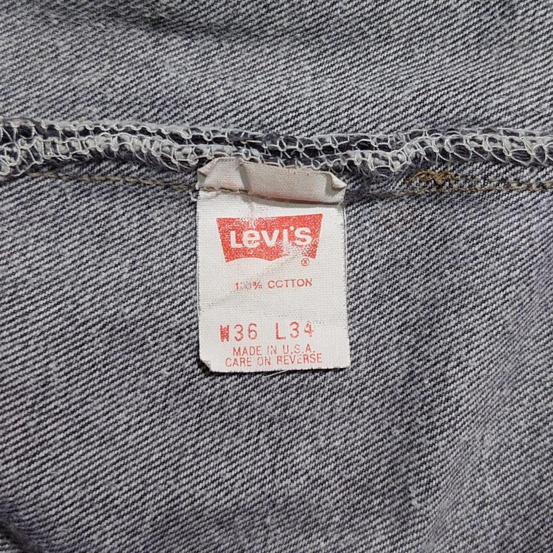 90s Levi's 501 USA製 先染めブラック W36 ヴィンテージ 画像9
