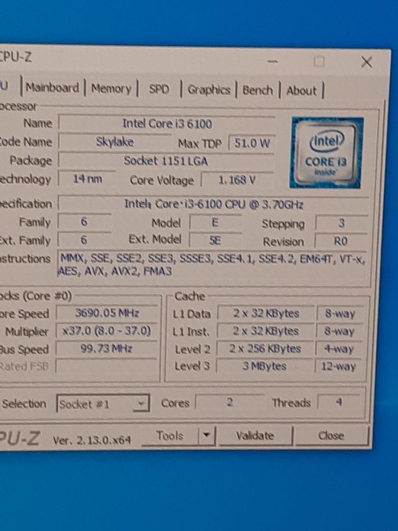自作PC　i3 6100・8GB・SSD128GB・GTX650TI・Win10