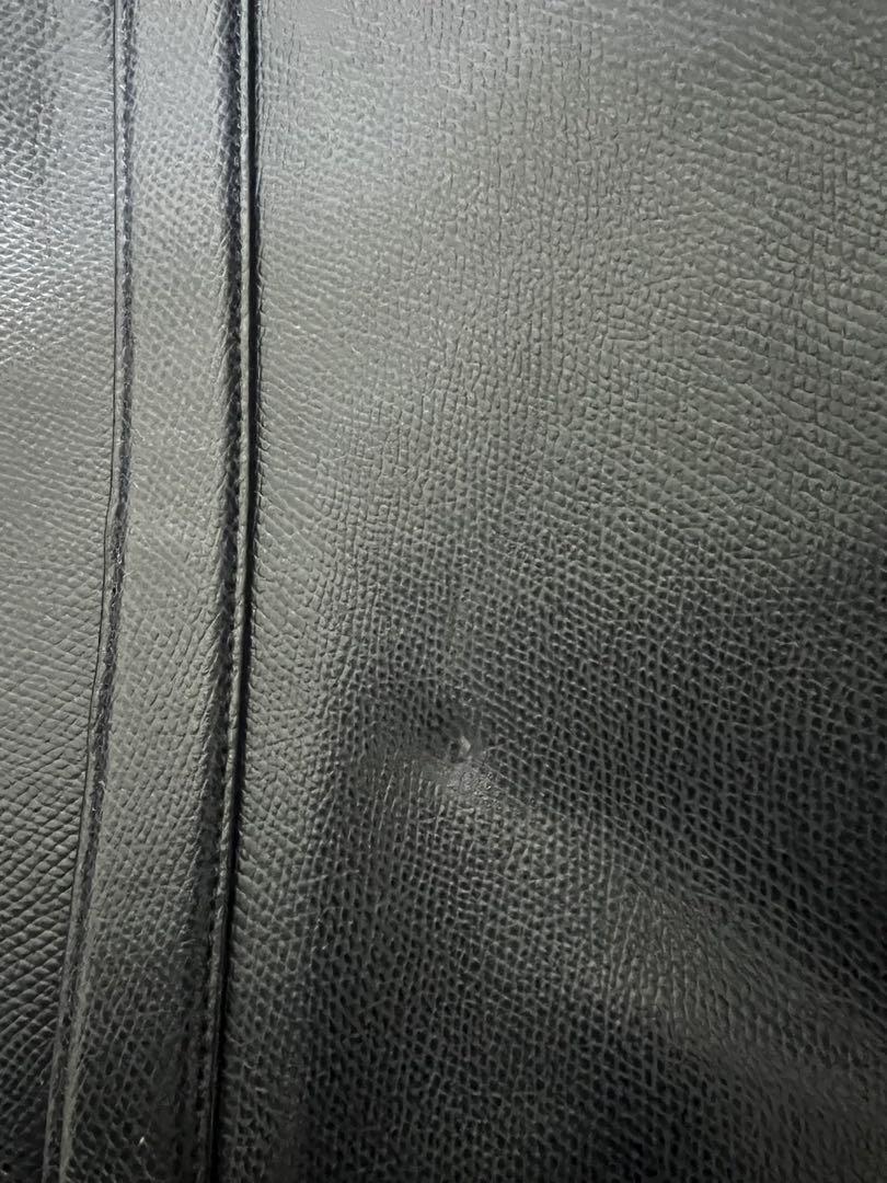 美品 COACH ダークブルー ビジネスバッグ