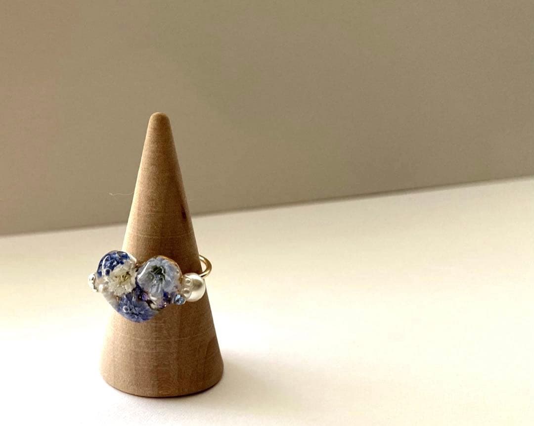 ハンドメイドレジンリング