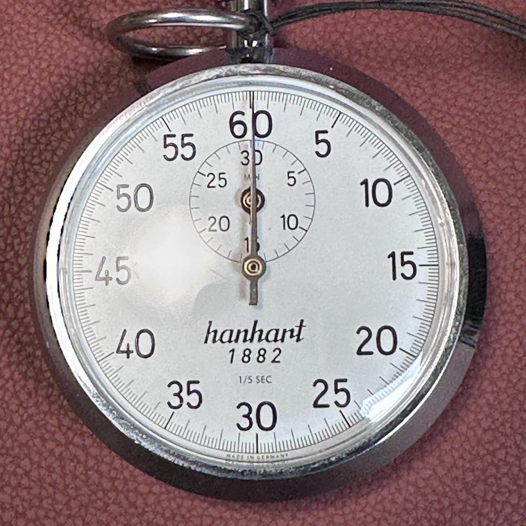 美品】 HANHART ハンハルト 手巻き アナログ ストップウォッチ
