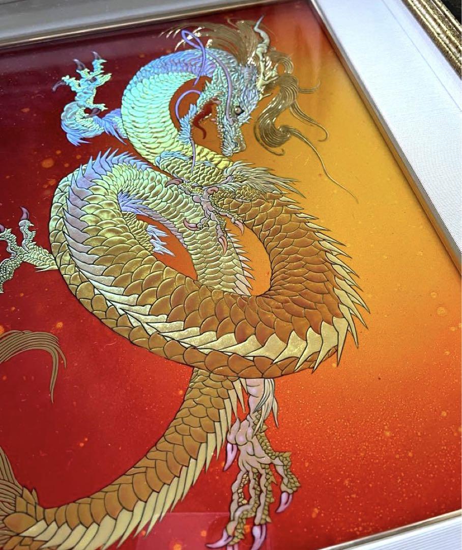 草場一壽 陶彩画原画 旋風かぜ（草場一壽 陶彩画 シルクレ 旋風