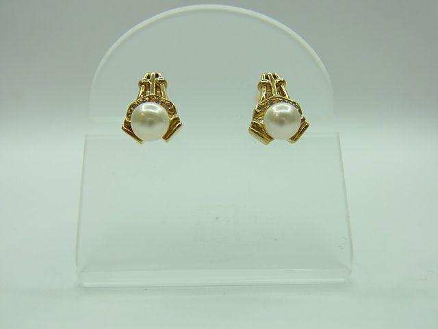 K18パールピアス