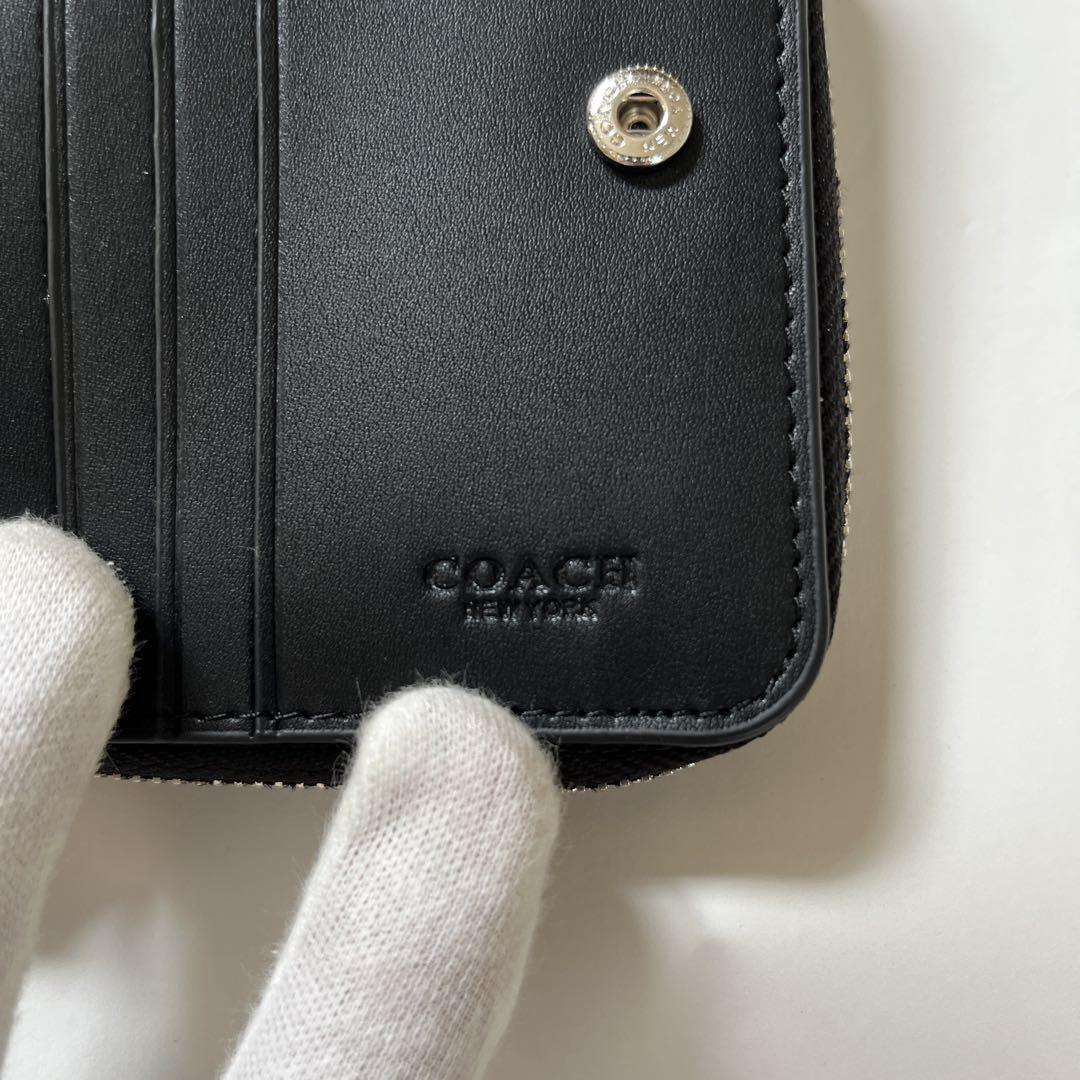 COACH コーチ 二つ折り財布 CN611 スター ブラック 新品未使用