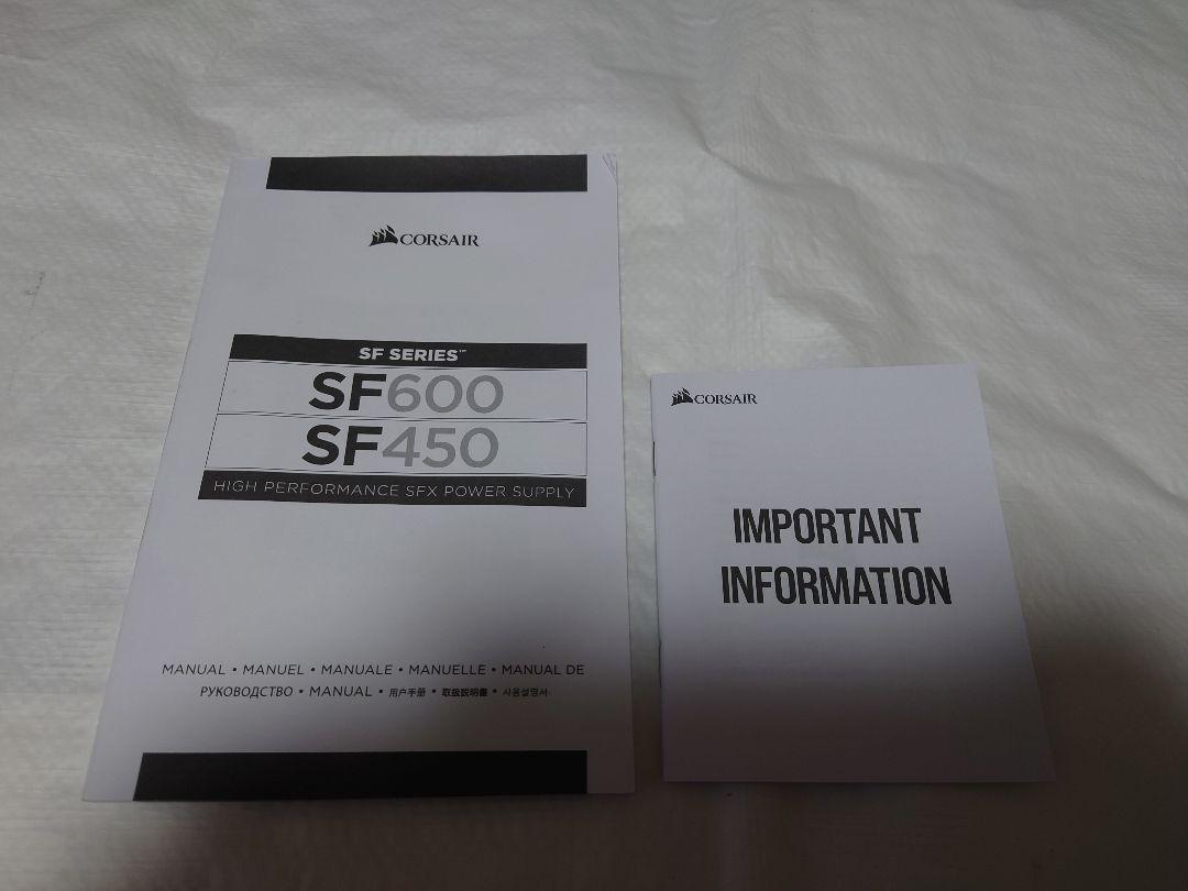 コルセア SF600 600W SFX電源ユニット 80 PLUS Gold