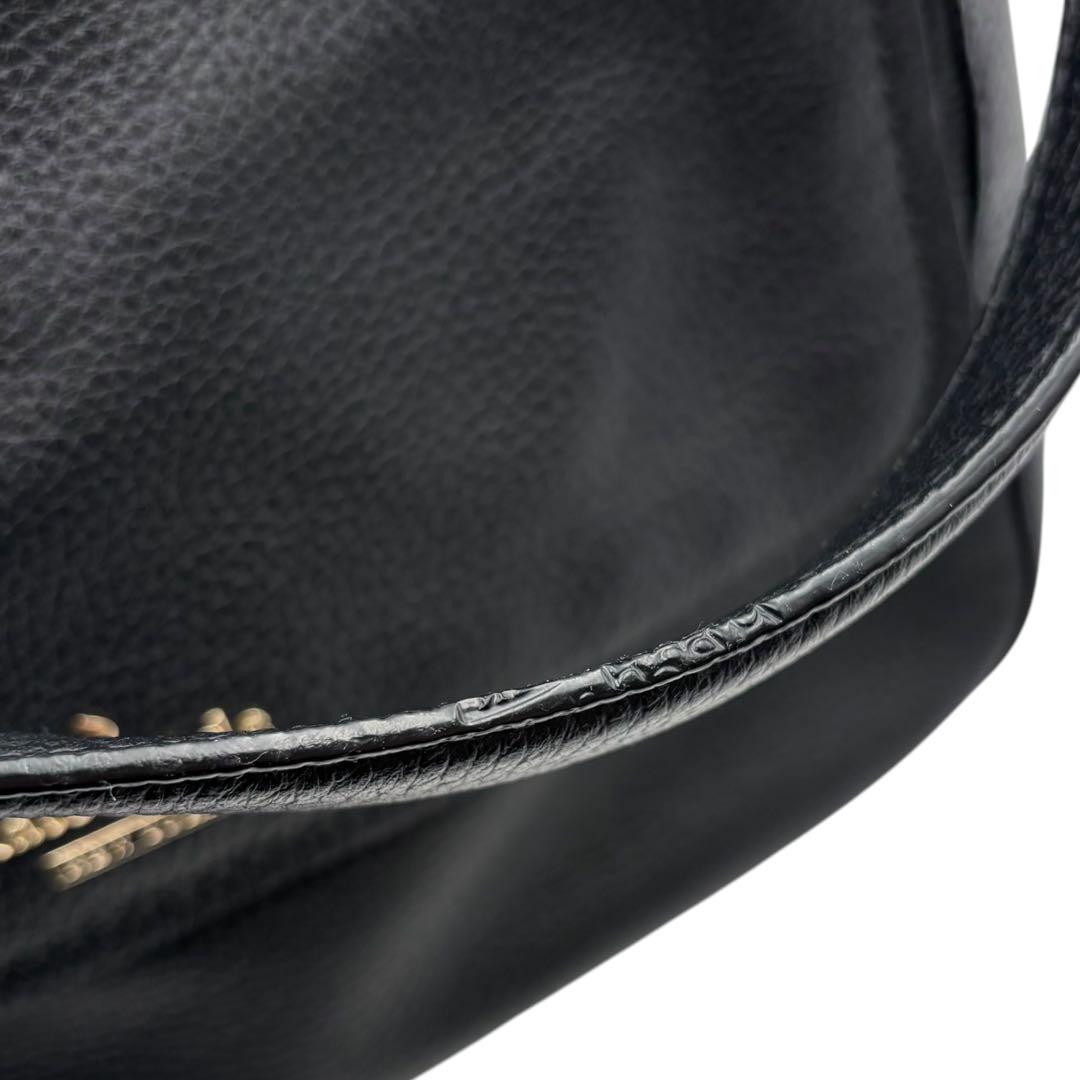 美品 ケイトスペード 2way ショルダーバッグ ブラック レザー 金具 d28
