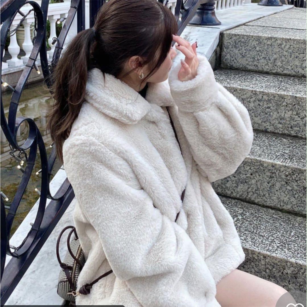 1950円 ★お求めやすく価格改定★ RiLi STORE 襟付きエコファーコート