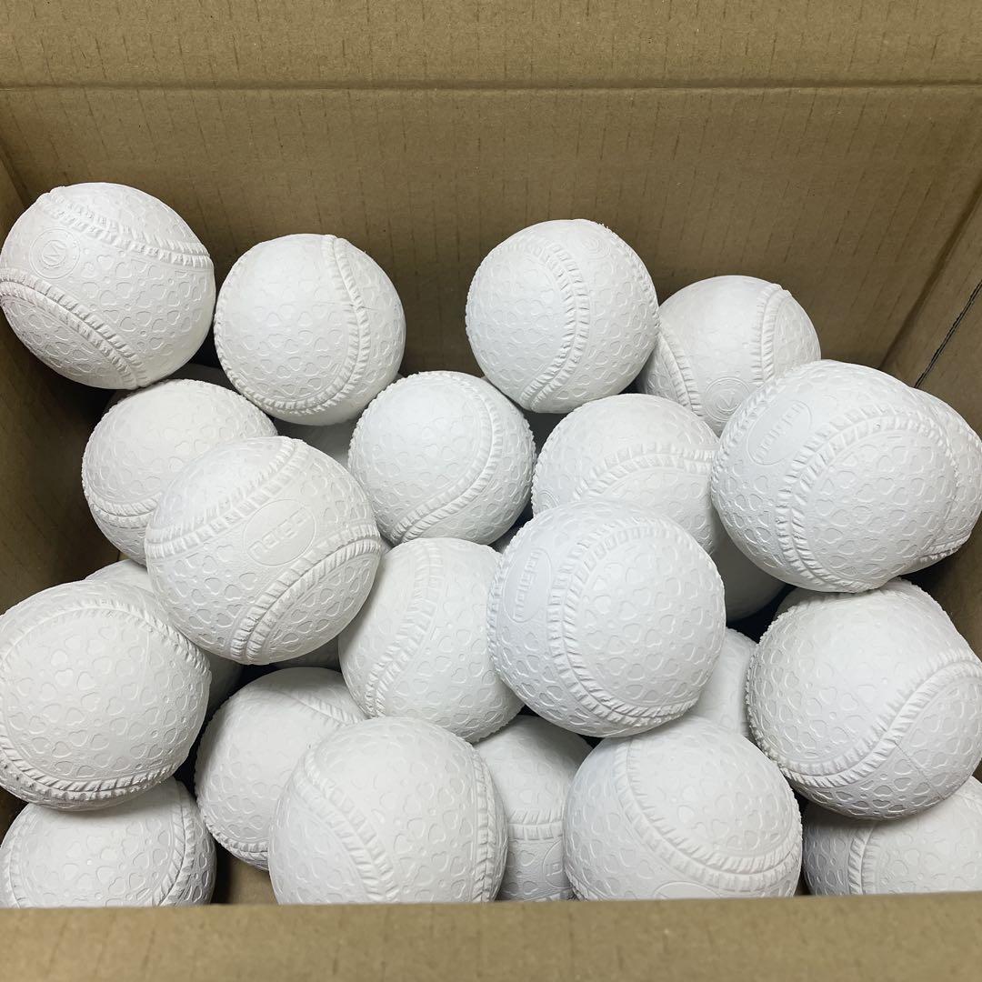 軟式ボール M号 30球 中古 野球ボール 練習 m球 ナイガイ [ワケアリ品]