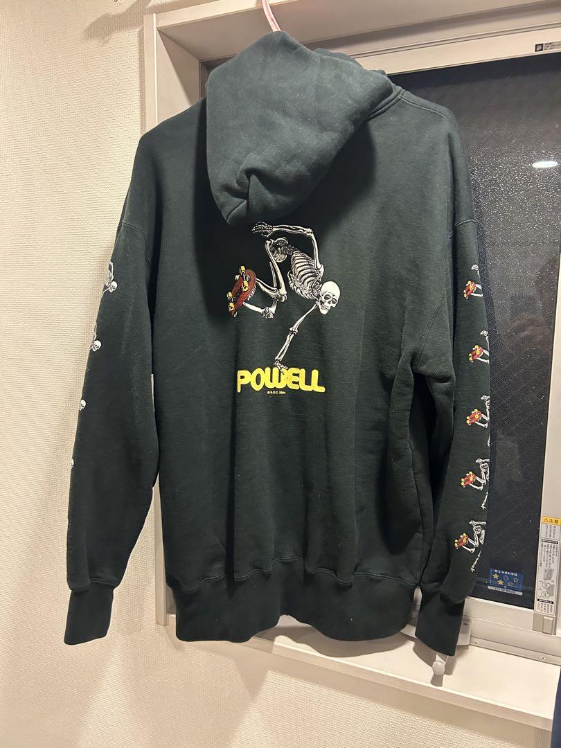 古着　ヴィンテージPOWELLプルジップパーカー　サイズL（usサイズ）