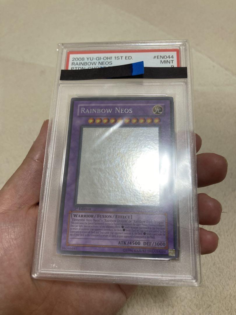 遊戯王　レインボーネオス1st ゴーストレアPSA9