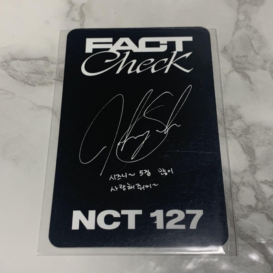 NCT127 Fact Check d2c マーク　トレカ　サイン NCT 127 5th Album Fact Check 不可思議 展 MD Random Trading