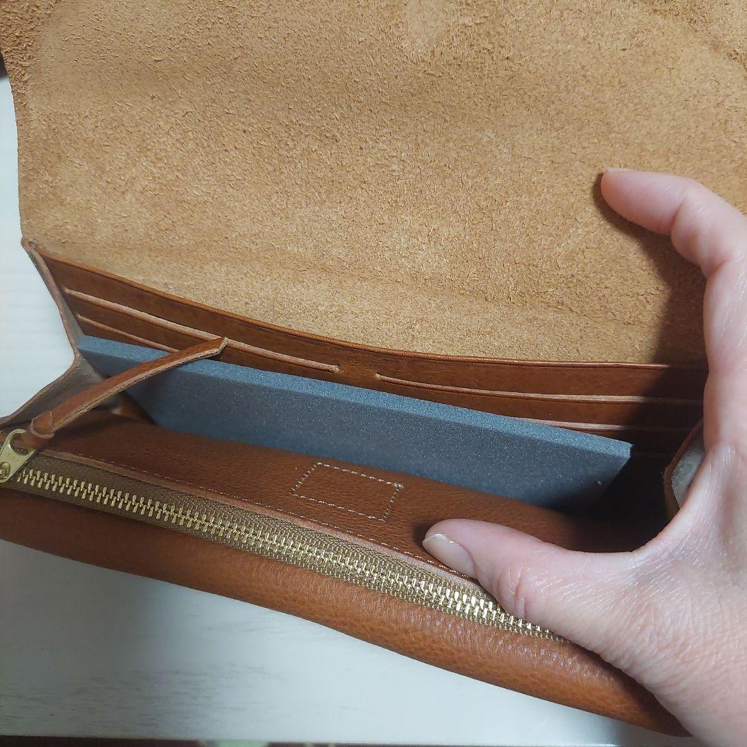 cinqサンク レザー 長財布 スナップボタン