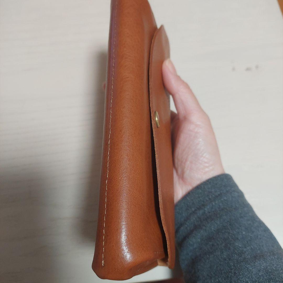 cinqサンク レザー 長財布 スナップボタン