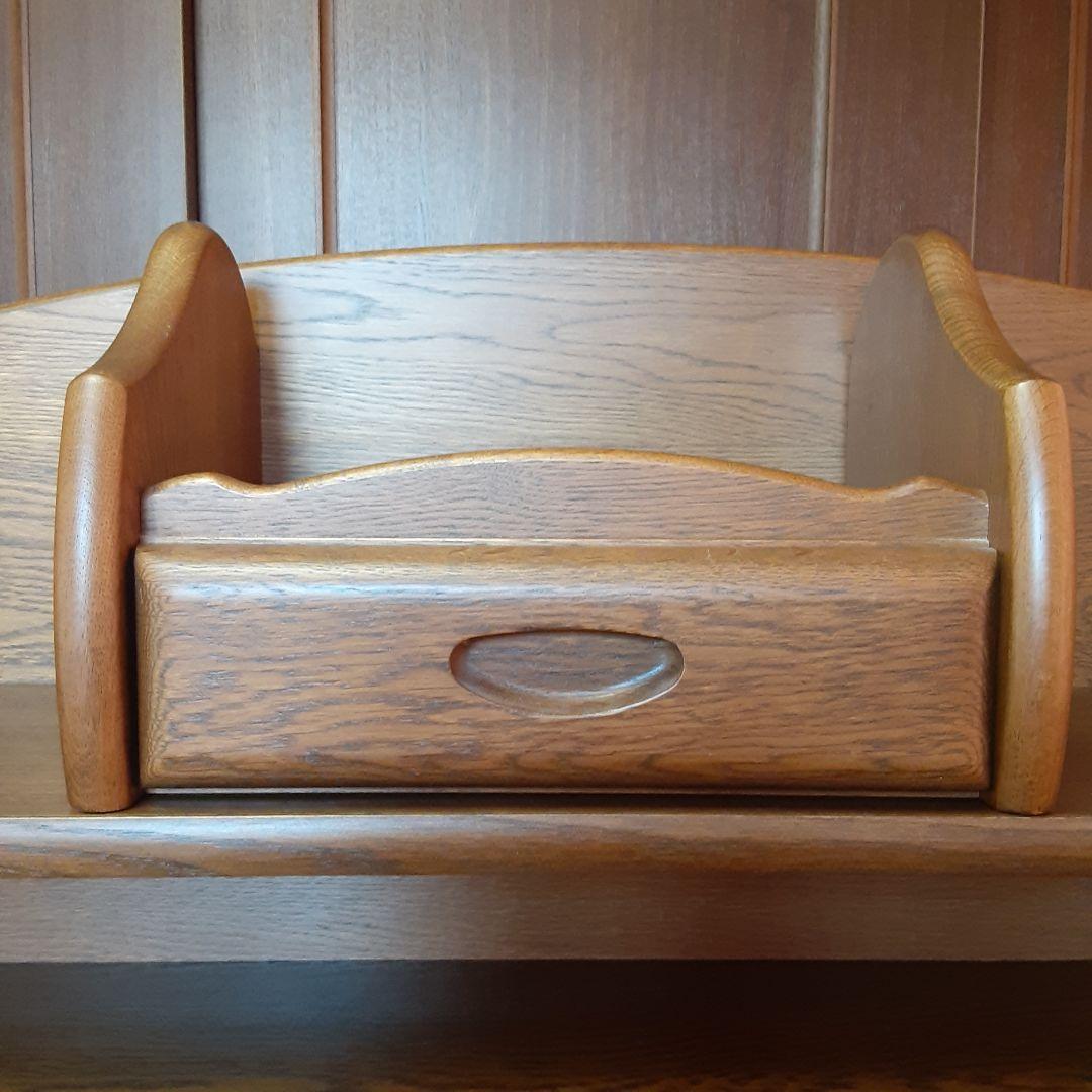 美品　浜本工芸学習机　②上棚のみ　(4点セット内の1点)