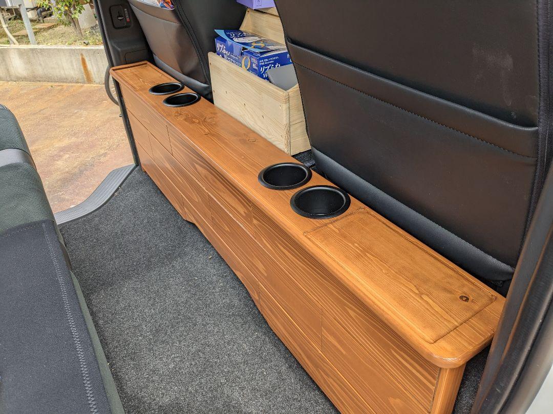 かずくんハイエースセカンドテーブル1200mm×260mm ハイエース セカンドテーブル サイズ2 縦25センチ×横91センチ