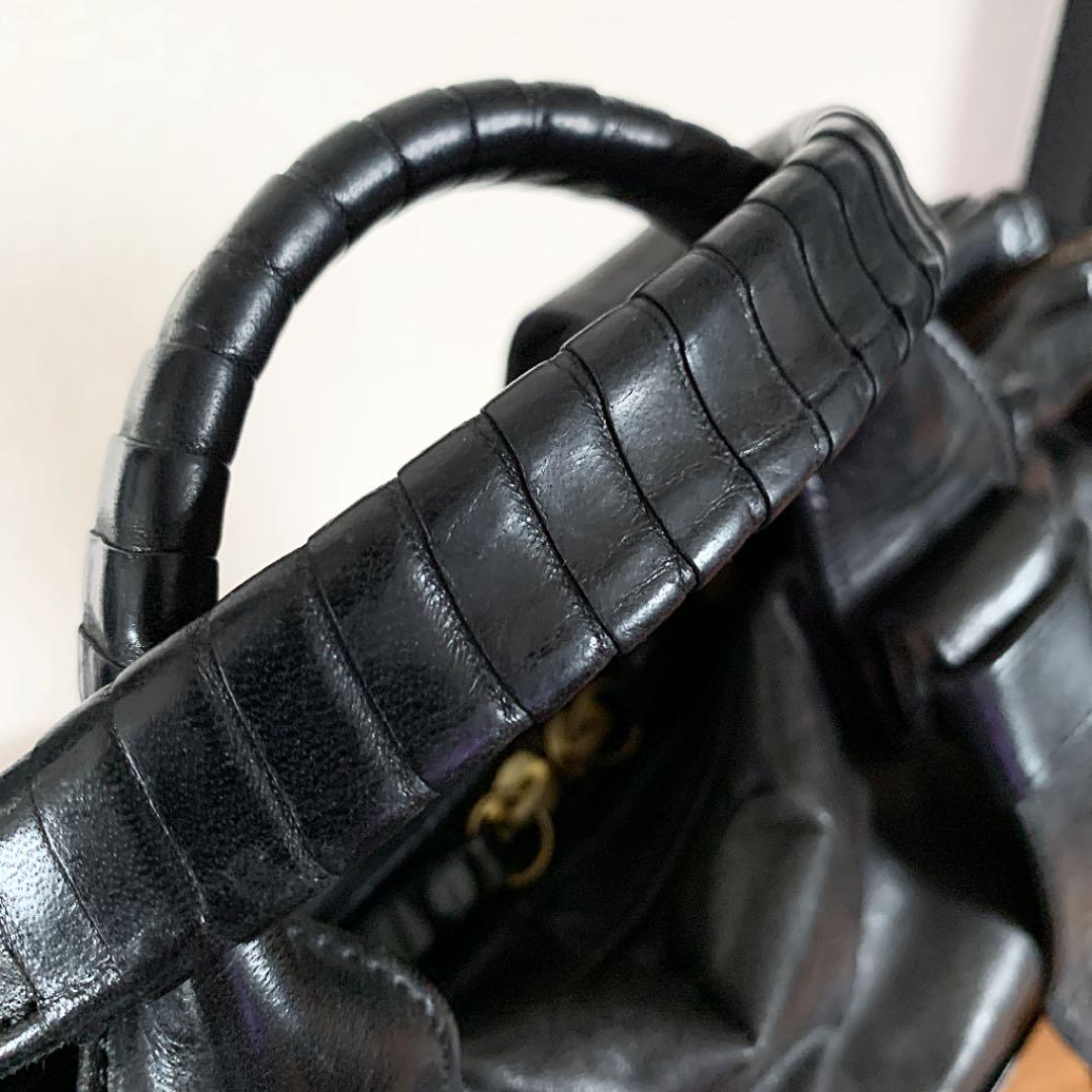 cornelian taurus - レザー トートバッグ BLK