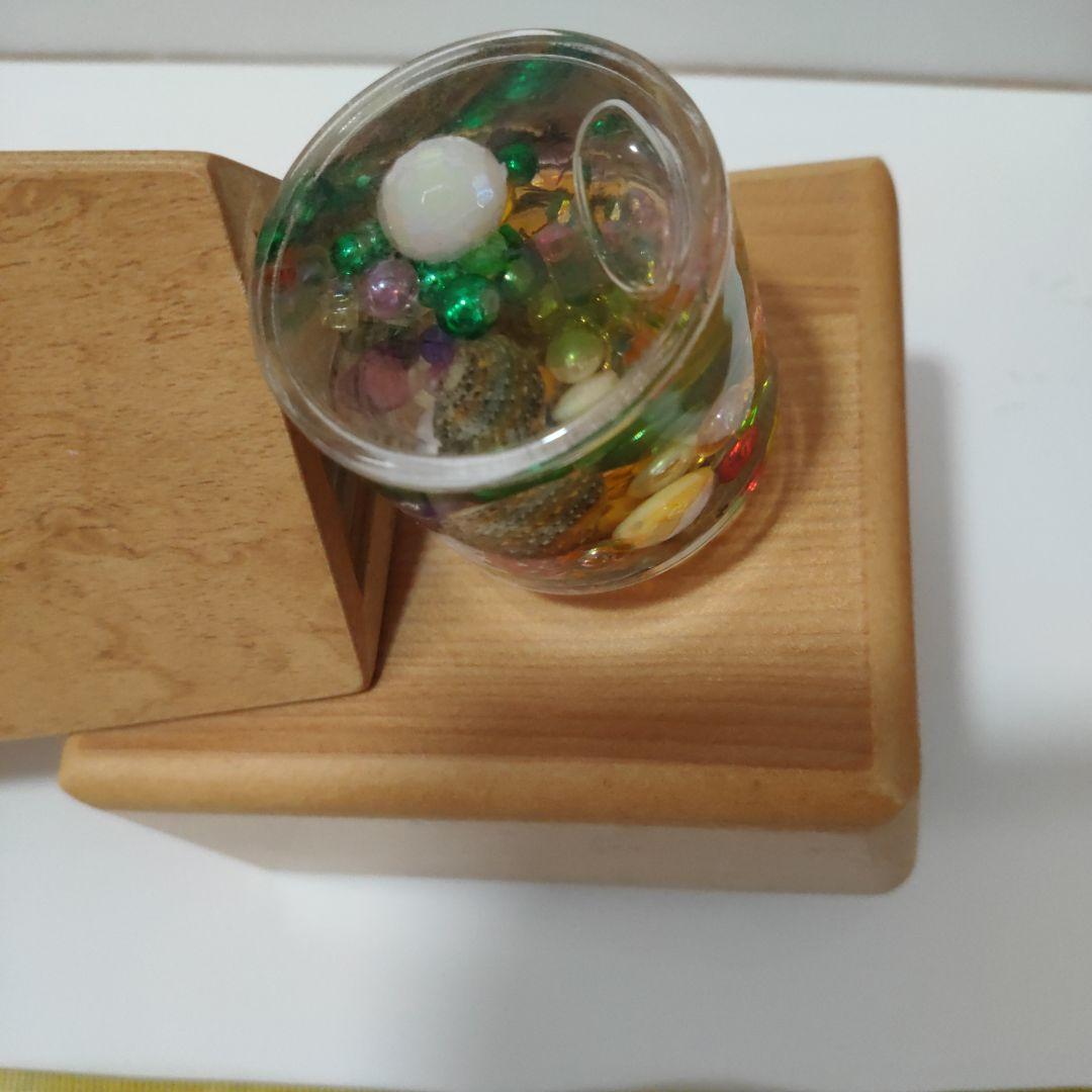 回転オルゴール万華鏡◆カレイドスコープ 30センチ ★木製