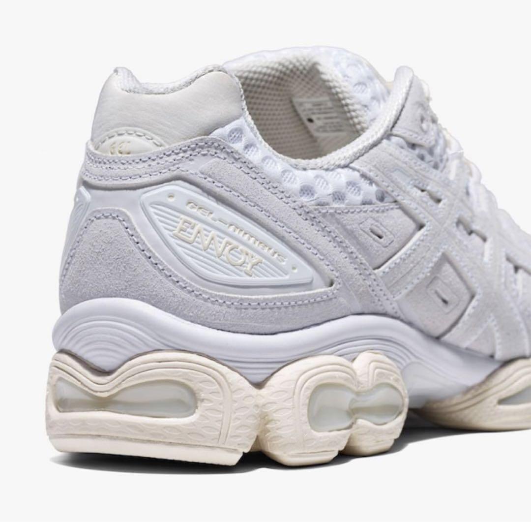ASICS メンズサイズ ENNOY x GEL-NIMBUS 9 WHITE/CREAM 1201B034