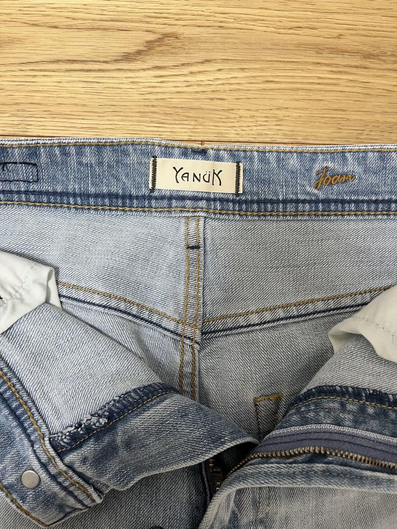 YANUK JOAN ルーズストレート デニムパンツ　26 美品