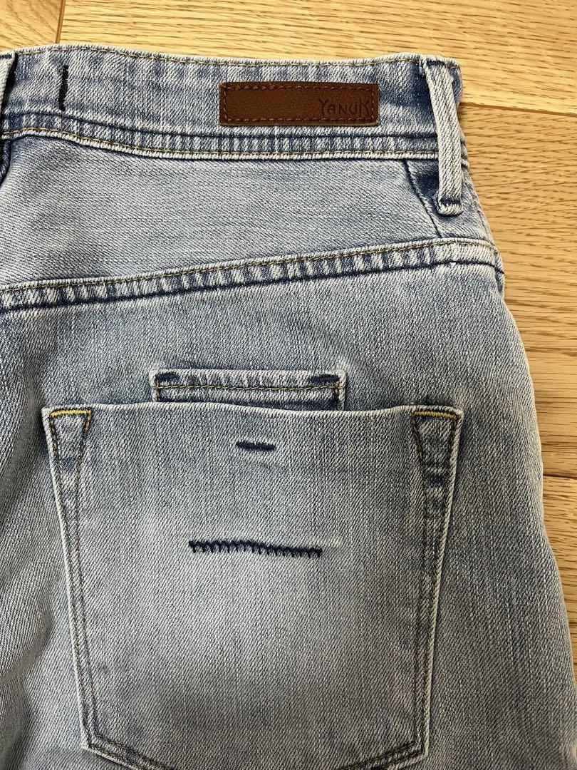 YANUK JOAN ルーズストレート デニムパンツ　26 美品