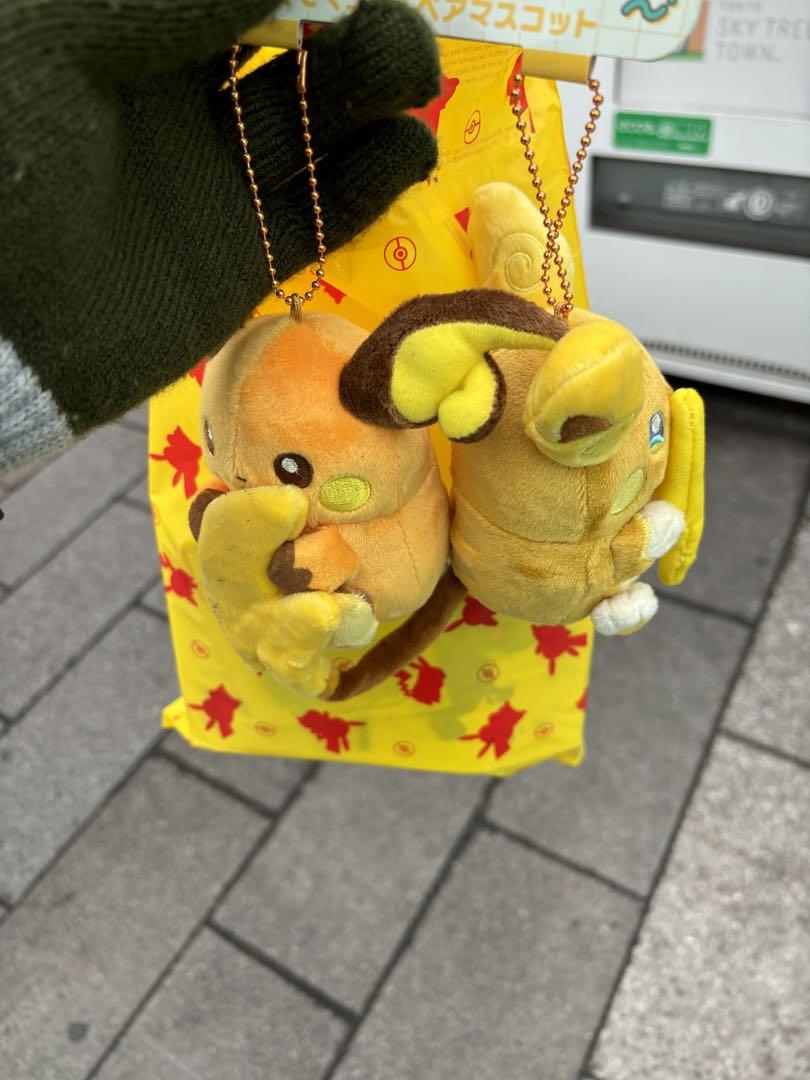ポケモン ライチュウ ピカチュウ ぬいぐるみストラップ