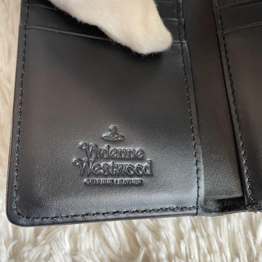 極美品✨Vivienne Westwood ディアマンテ ハート がま口 黒