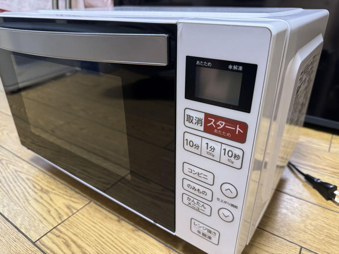 使用1か月 2025年3月購入 Haier フラット電子レンジ MW22F18