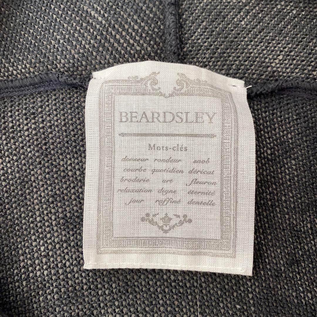 BEARDSLEY ♡リネン 薄手カーディガン 黒 ニットフリーサイズ