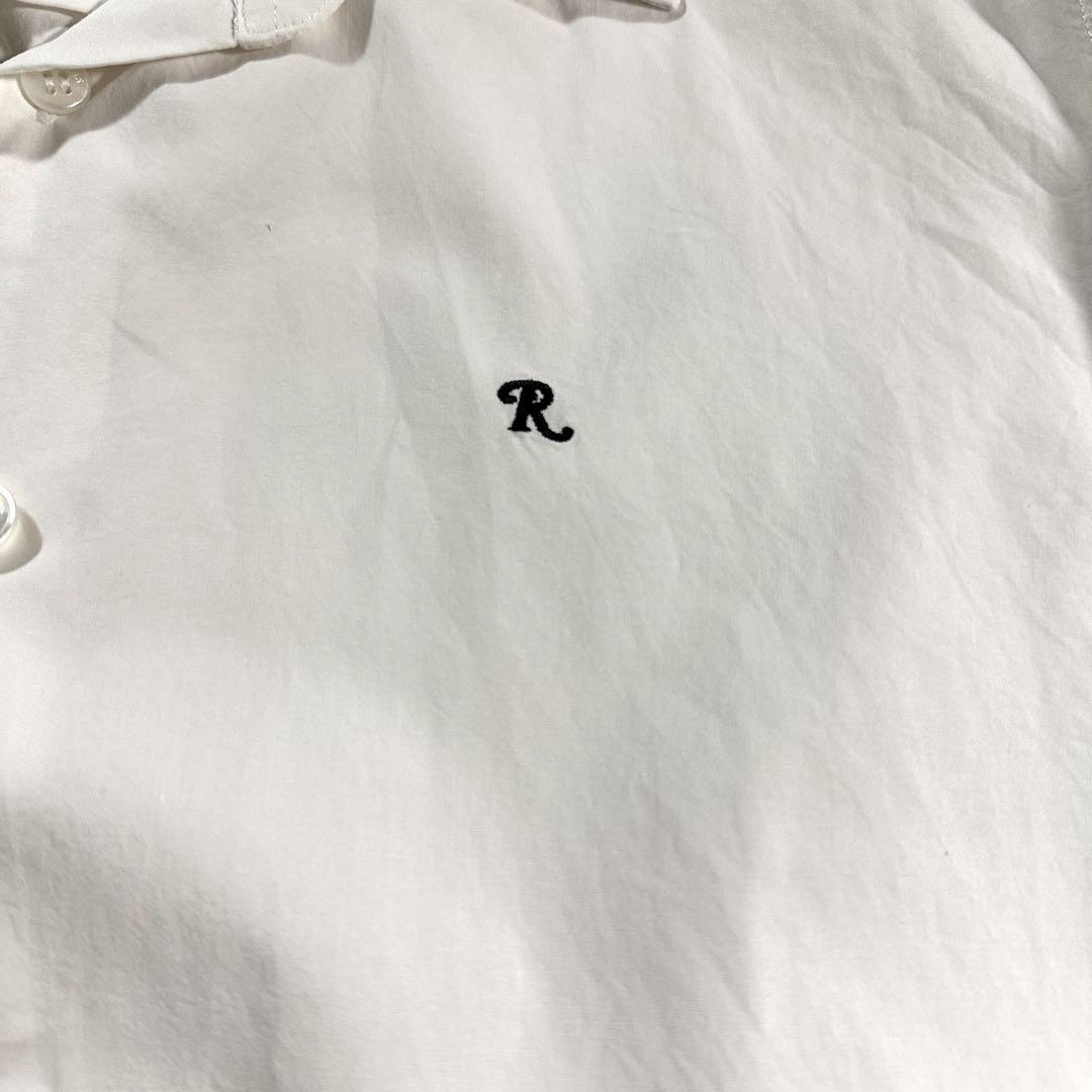 RAF SIMONS Big fit shirt with printed Resilencer WHITE