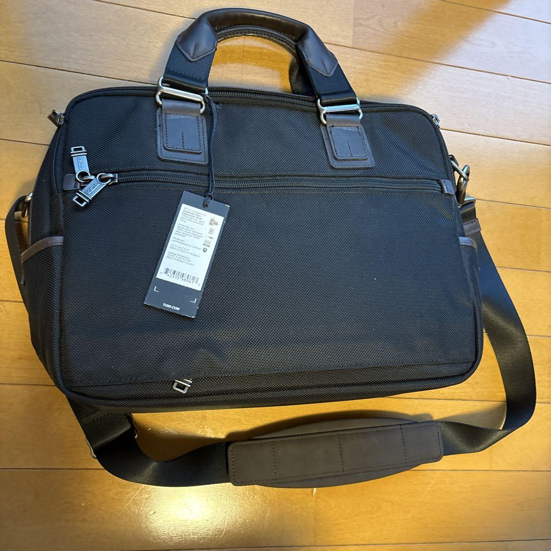 未使用】TUMI ALPHA BRAVO ビジネスバッグ 黒+ブラウン - メルカリ