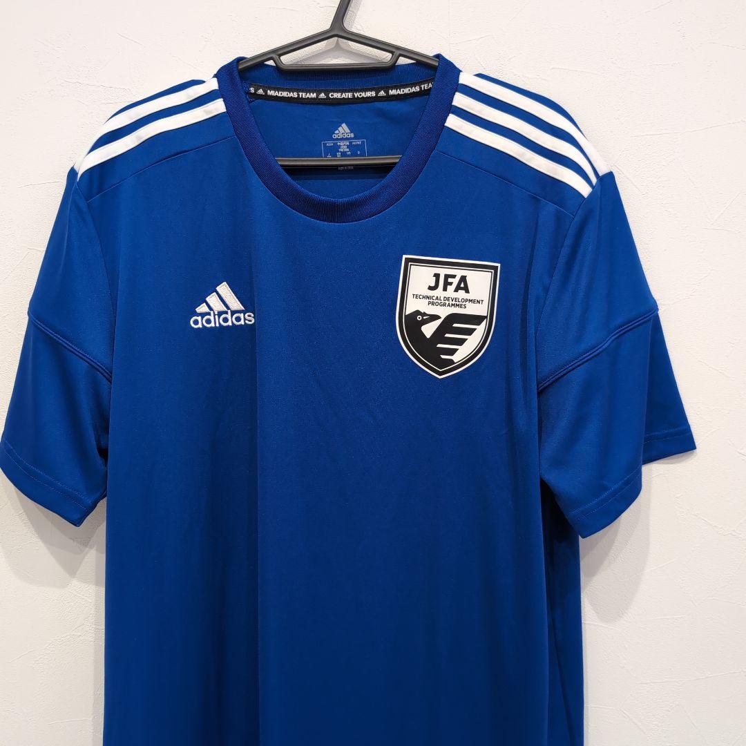 adidas JFA サッカーウェア 長袖 黒　半袖 青ＸОサイズ　非売品