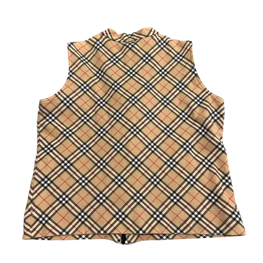 BURBERRY GOLF ベスト ノバチェック ジップアップ BURBERRY GOLF ベスト ノバチェック サイズL ジップアップ