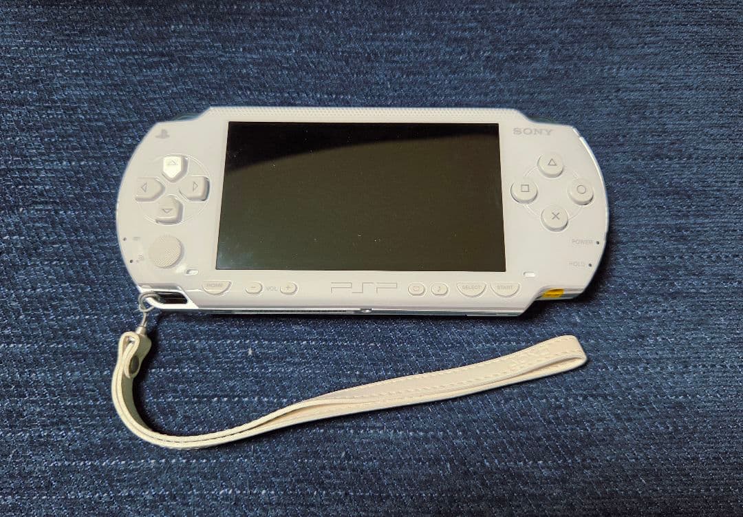 Sony PSP-1000 本体と付属品(バッテリーのみ除く)、ソフト３本