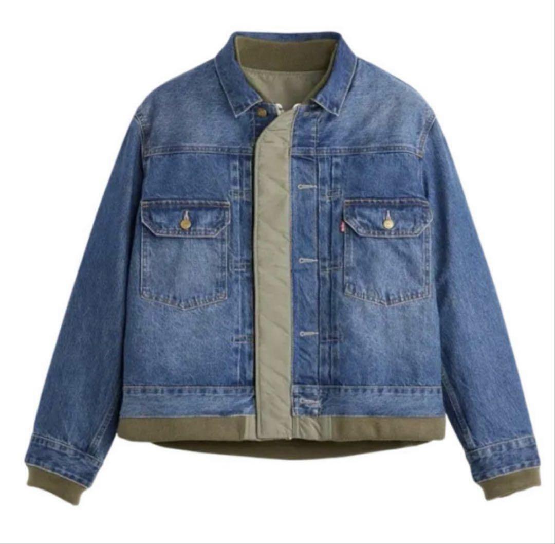 1 sacai LEVI'S Denim Nylon リバーシブルブルゾン