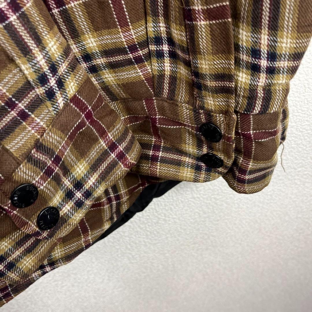 USA古着 90s dickies ディッキーズ 裏地 キルティング ネルシャツ