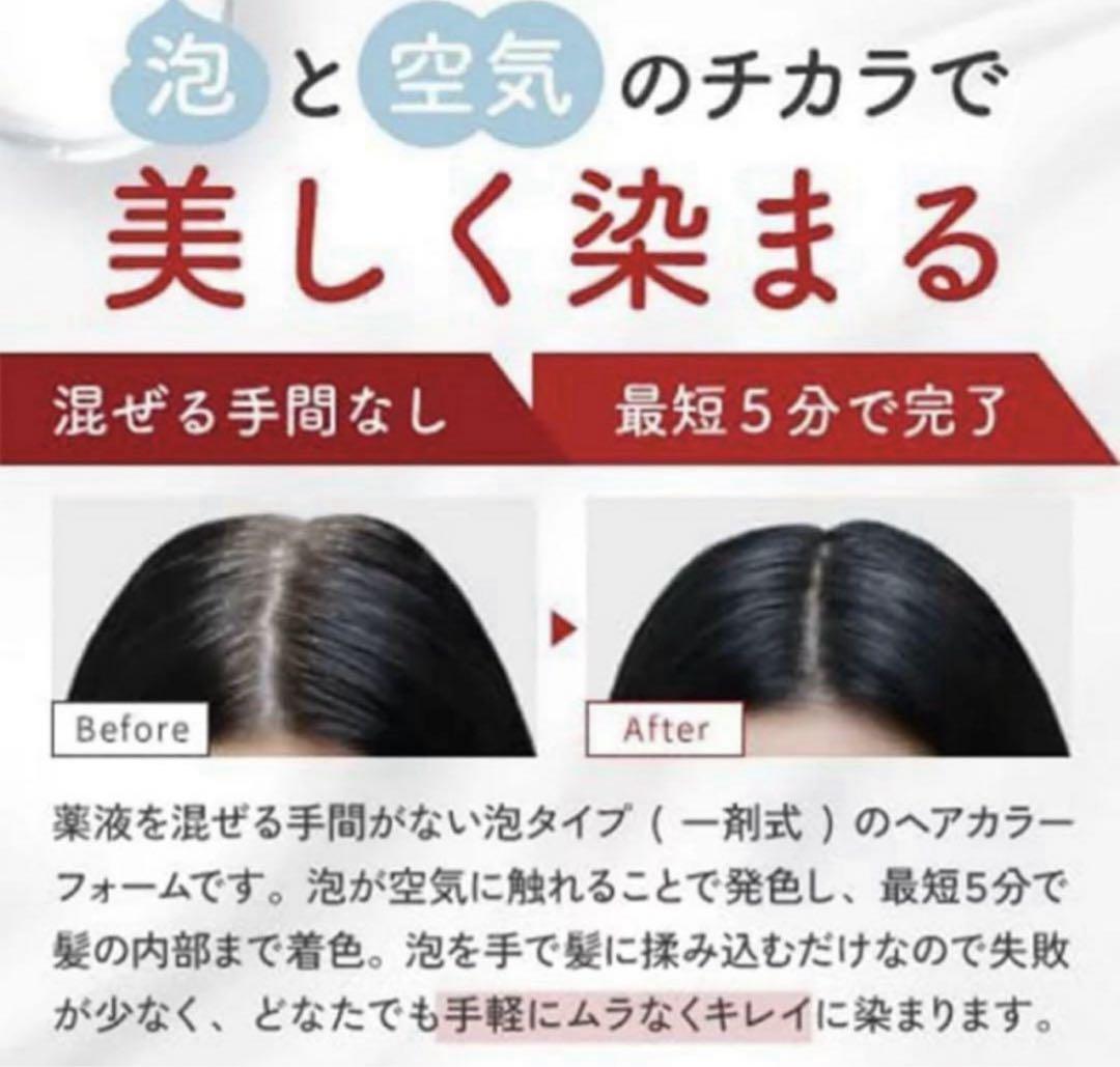 新品未開封　19800円→ ダークブラウン ×4本　白髪染め ドクターヘアミカ 白髪染め ヘアカラーフォーム （ダーク