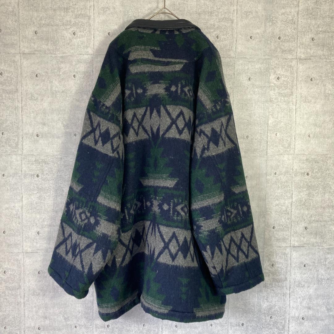 ヴィンテージ NORTH WOODS ネイティブ柄 ウール ジャケット L 羊毛