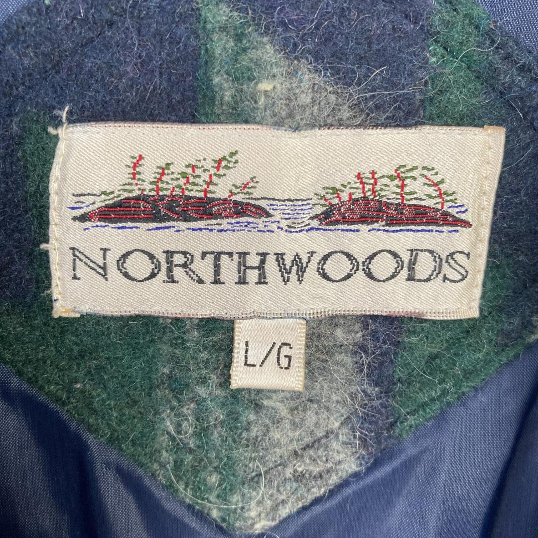 ヴィンテージ NORTH WOODS ネイティブ柄 ウール ジャケット L 羊毛