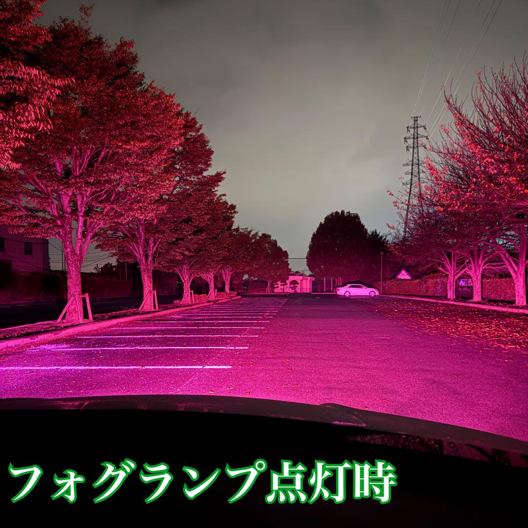 【強化リレーハーネス付き】H8/H11/H16ピンクパープルフォグランプ!!