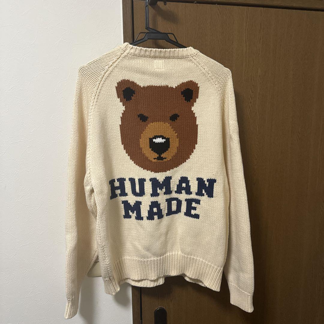 HUMAN MADE ニットセーター アイボリー