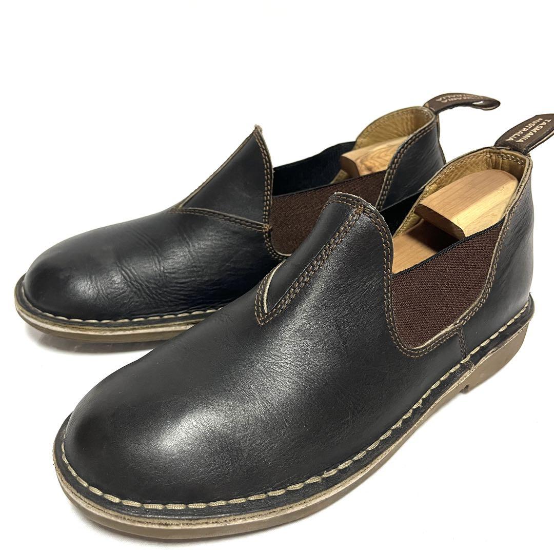 ★訳あり★blundstone★サイドゴア ローカット★左8.5 右9★ブラウン