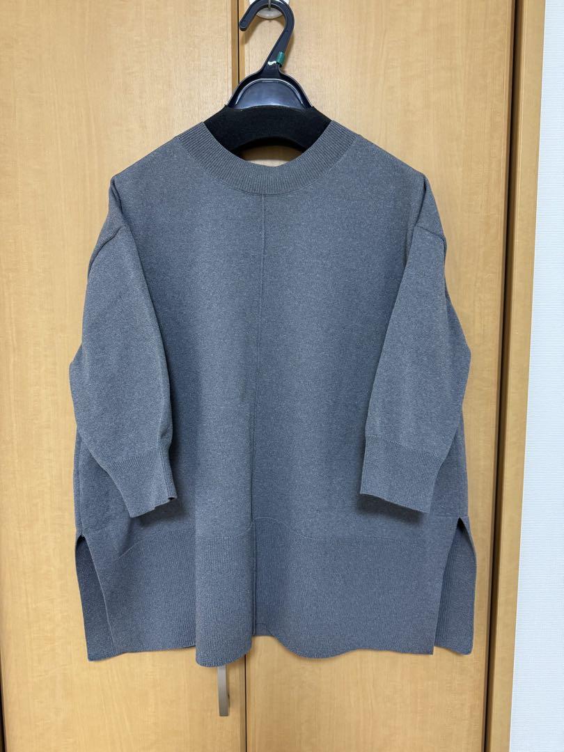 UNITED ARROWS ミニマル 2WAY 6分袖 ニット  グレー