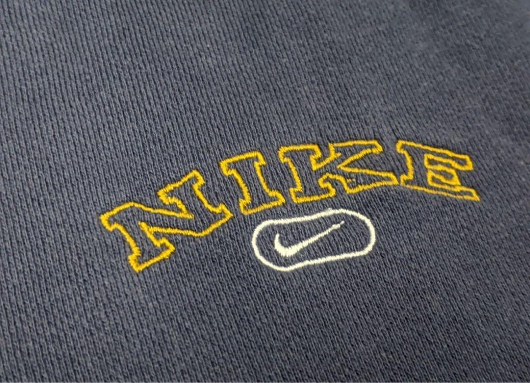 00s NIKE 鬼フェード　ボロ　ナス紺スウェット 90s NIKE スウェット vintage 鬼フェード 古着 usa製 ナス紺