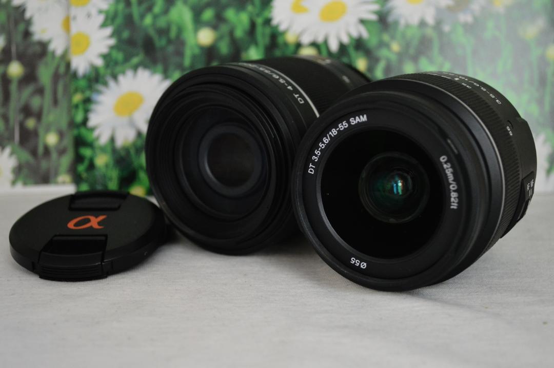 ソニー の人気一眼レフ♪Wレンズでカメラデビューに◎❤️SONY α55 画像6