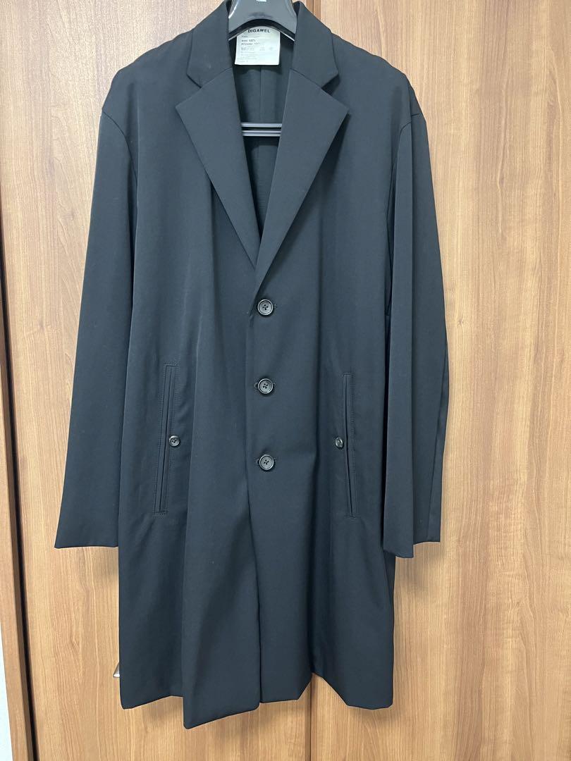 DIGAWEL CHESTER FIELD COAT ブラック サイズ2 DIGAWEL CHESTER FIELD COAT ブラック サイズ2