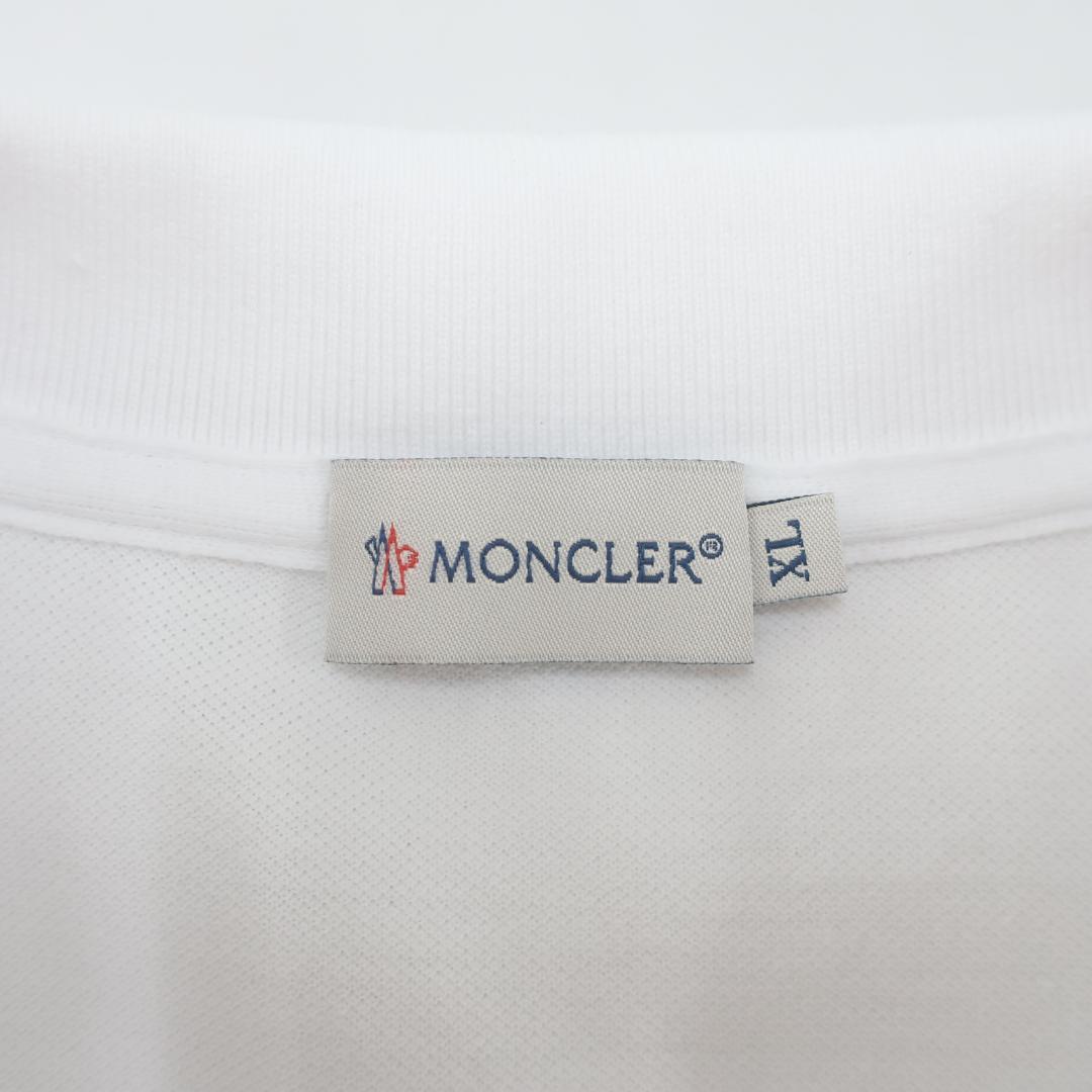 美品 MONCLER ロゴ ワッペン オーバーサイズ ポロシャツ XL メンズ