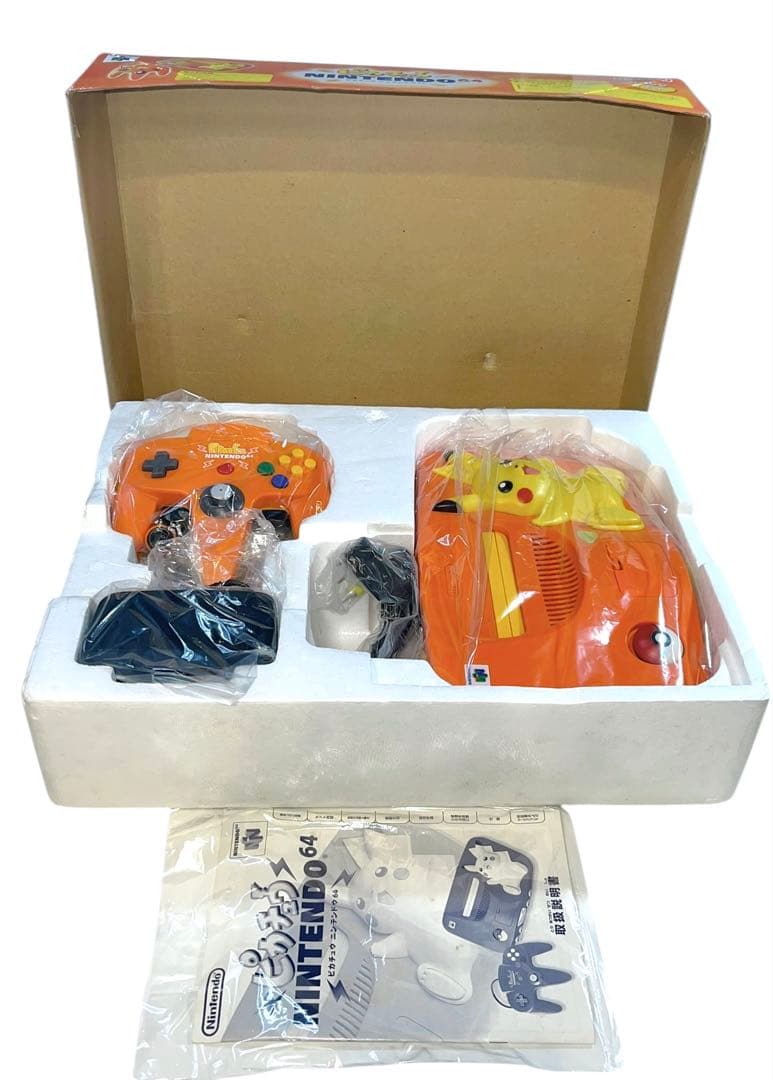 ニンテンドー64 本体 ピカチュウ オレンジ イエロー 箱説あり ニンテンドー64 本体 ピカチュウ オレンジ イエロー 箱説あり