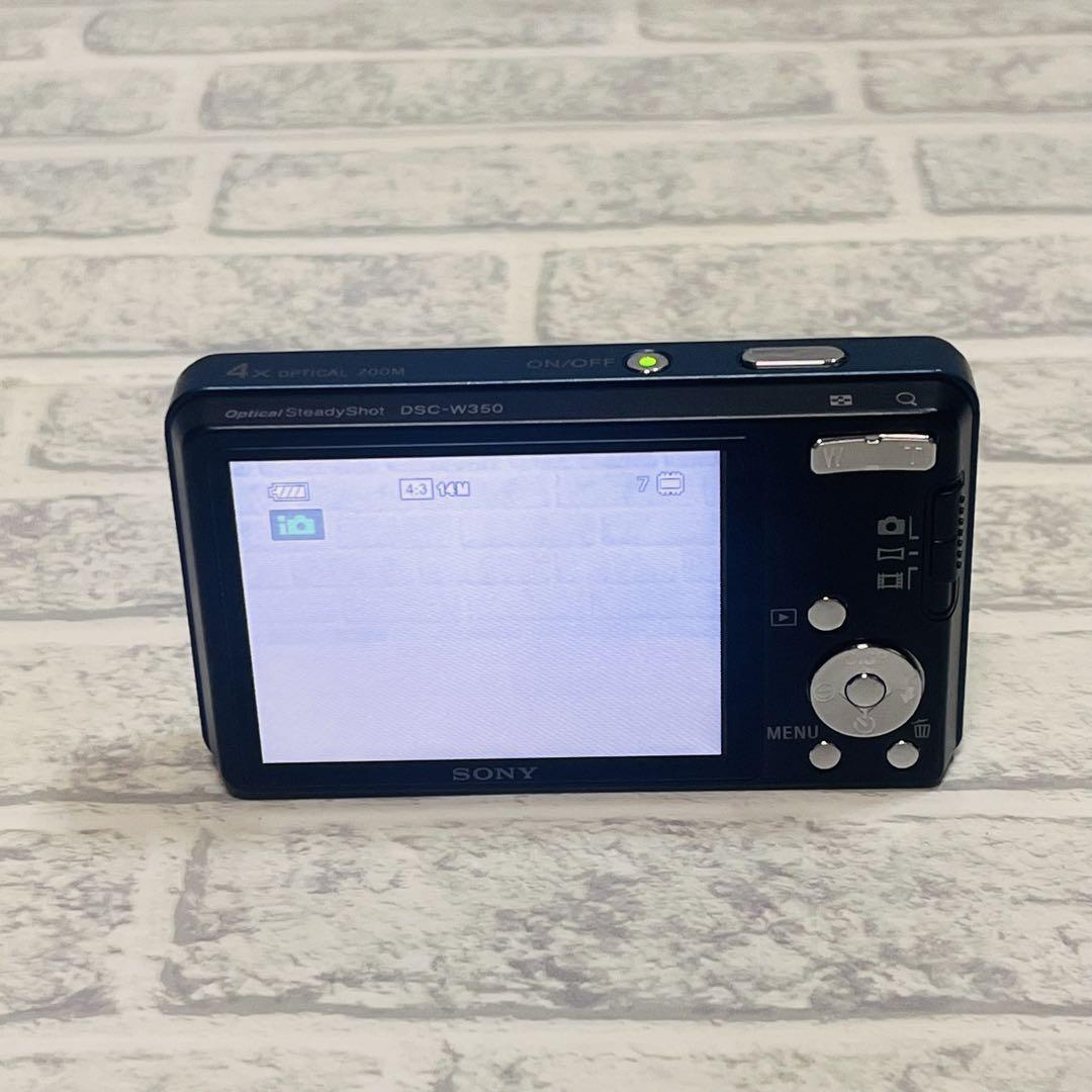 「美品」SONY Cyber-shot DSC-W350 ブルー