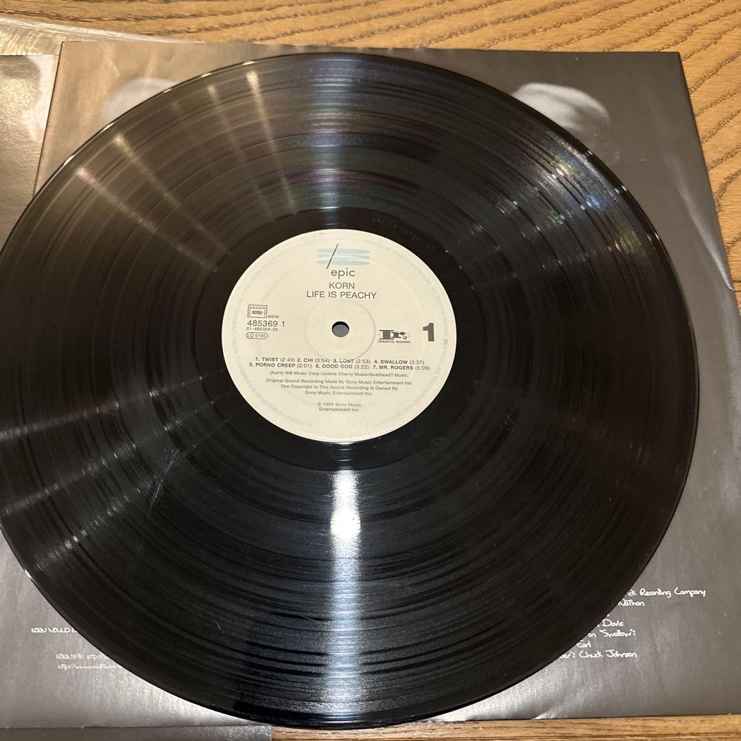 2nd album Korn Life Is Peachy レコード