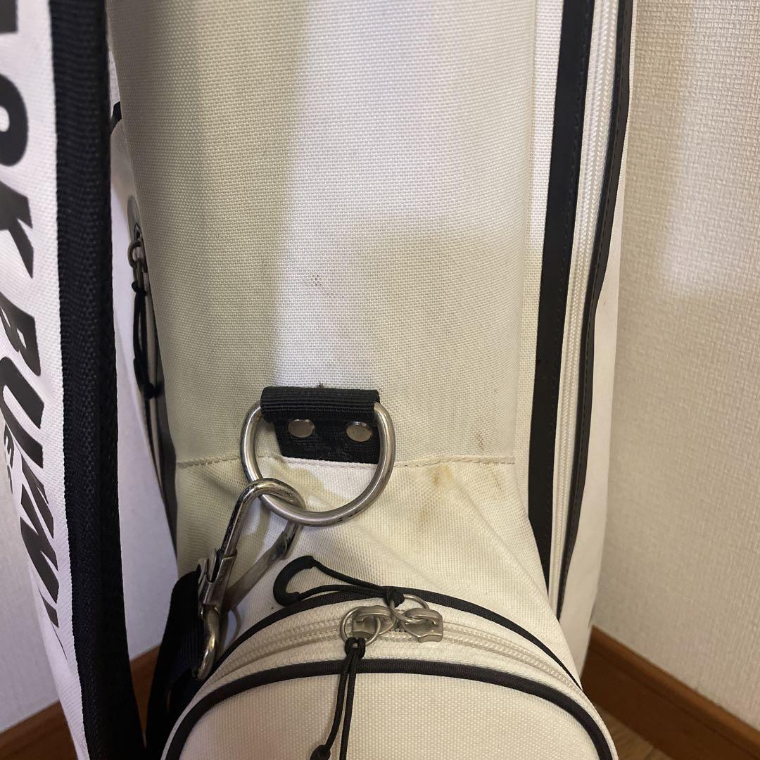 【中古】JACK BUNNY ジャックバニー　キャディバッグ ホワイト